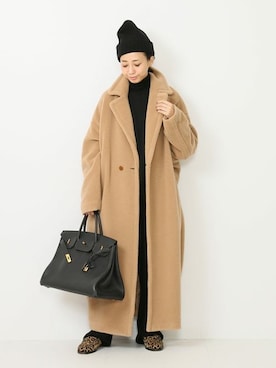 Deuxieme Classeのチェスターコートを使った人気ファッション