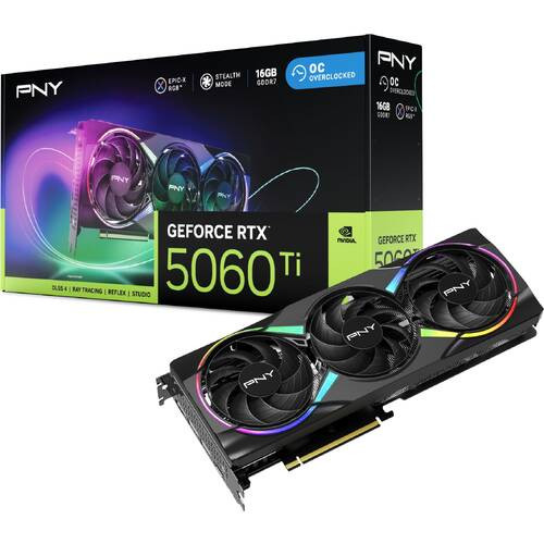 PNY PNY GeForce RTX 5060 Ti 16GB ARGB Overclocked TripleFan