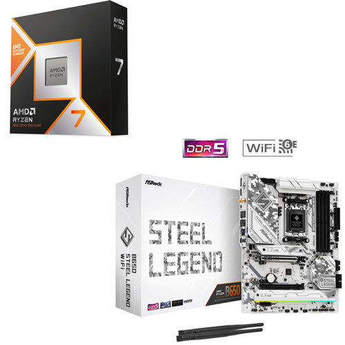 セット商品（AMD + ASRock） Ryzen 7 9800X3D + ASRock B650 Steel
