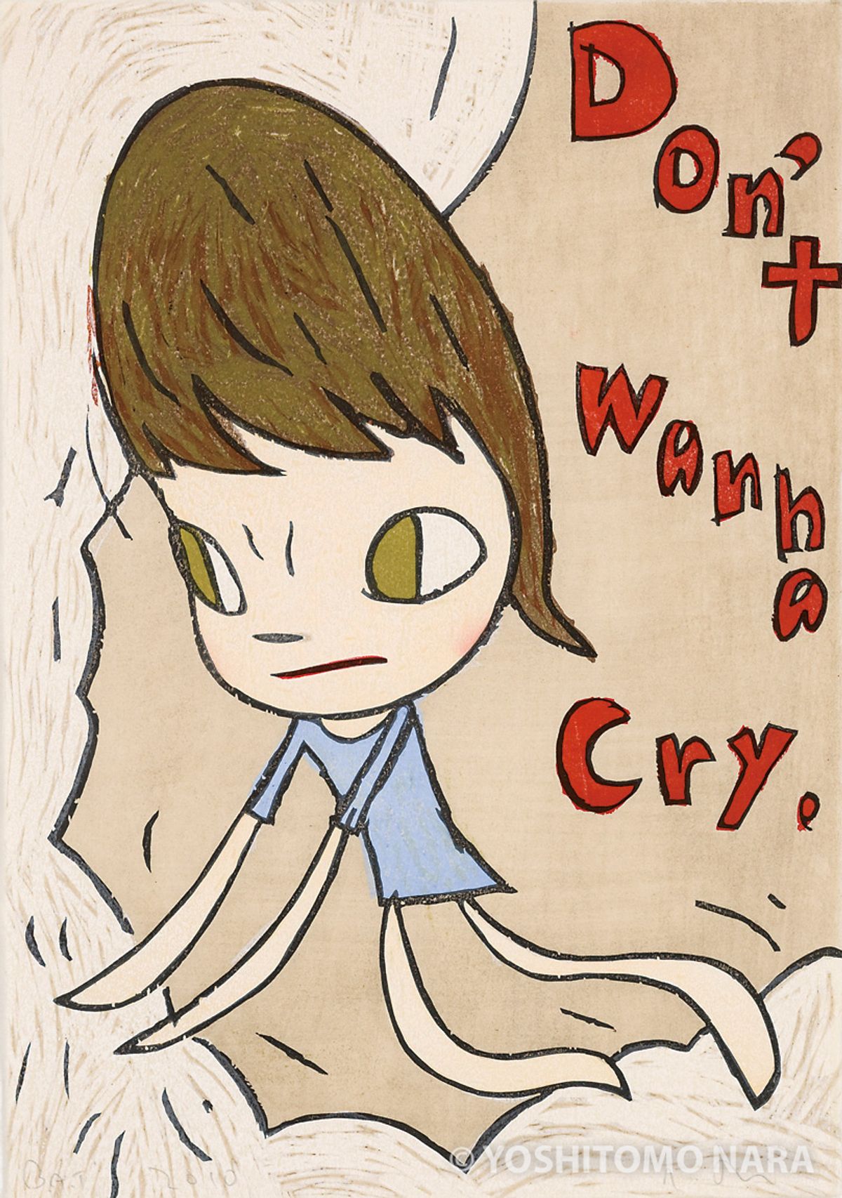 No.YNF5452 - Don't Wanna Cry 2010 | YOSHITOMO NARA The Works