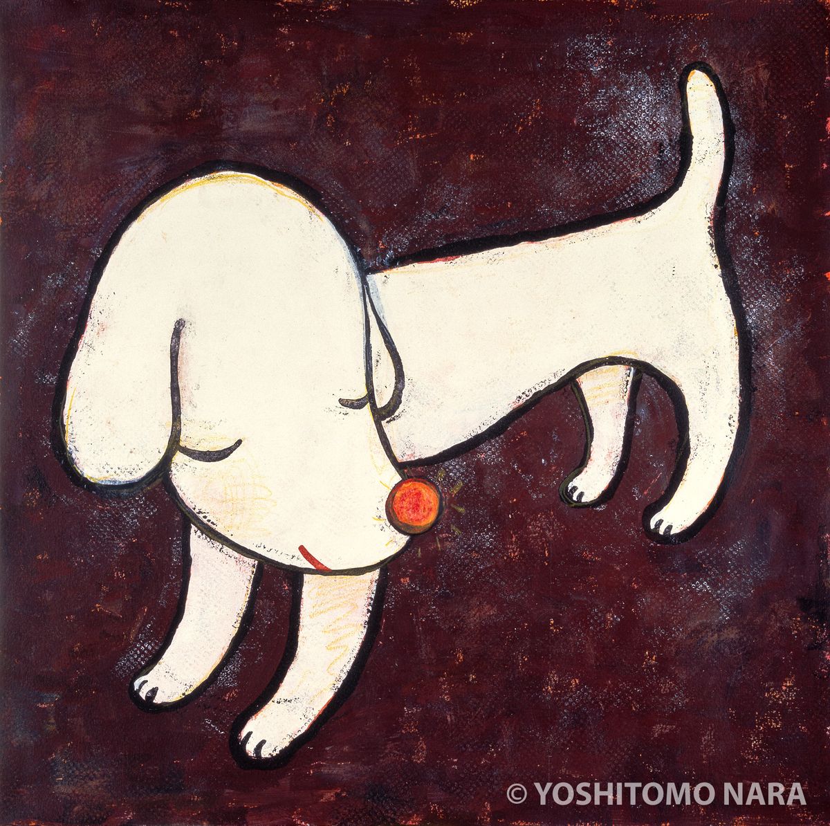 No.YNF1620 - 絵本『ともだちがほしかったこいぬ』のための装画 1996