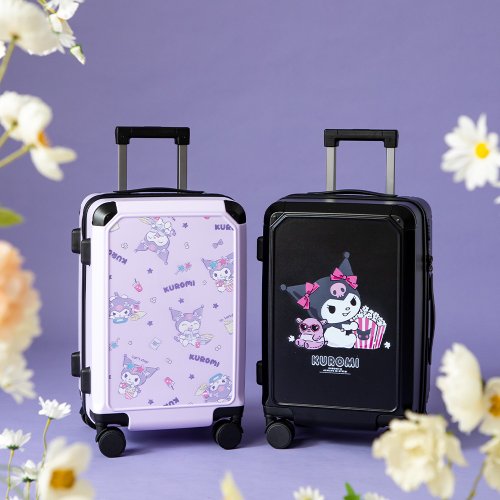Kuromi キャリーケース 紫 サンリオ】KUROMI 20インチ ジッパー