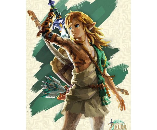 台湾 【任天堂】 ゼルダの伝説: ブレス オブ ザ ワイルド 水彩リンク