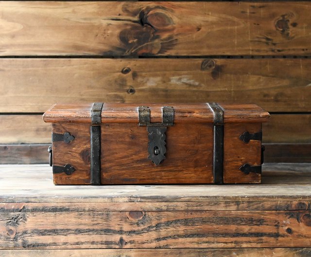 札幌 昭和レトロ【木製 木箱】幅69.5cm 古民具 古道具 古家具 収納箱