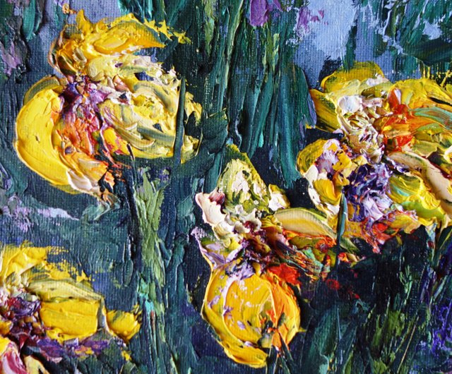 金運☆SHIRLEY FELTS 水彩画 花束大キャンパス