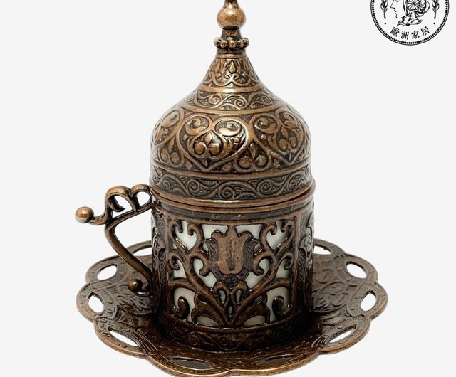 16世紀 オスマントルコ ブロンズ 銅製 大型トレイ アンティーク 16世紀