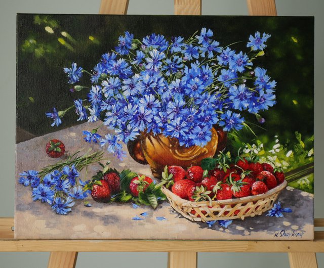 油絵 油彩 油彩画 絵 絵画【夕日と赤富士のひまわり畑】 オーダー