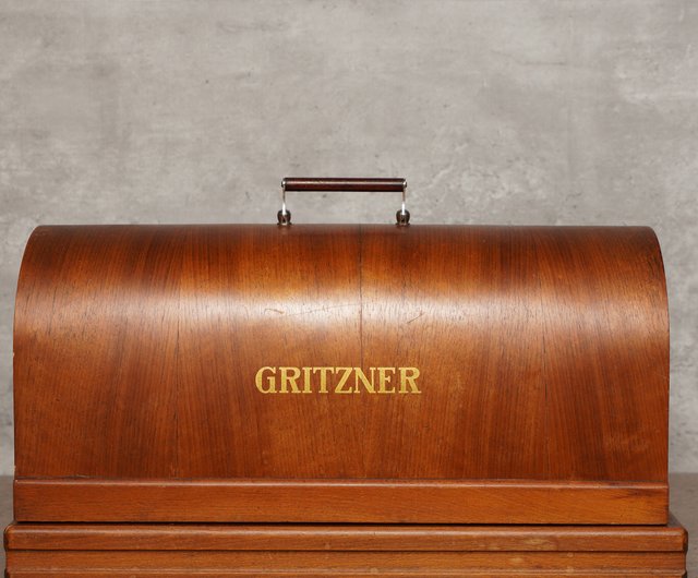 1900年代 ドイツ Gritzner 100年前のアンティーク手回しミシン／使用