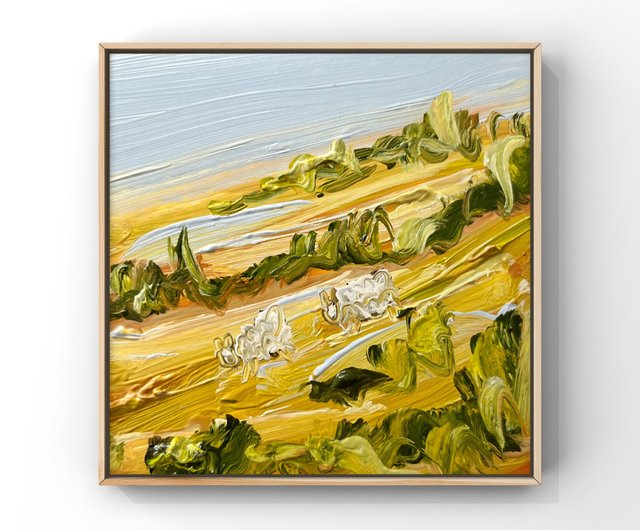 K. PINT 外国風景画 油彩画 インテリア 送料込み0912 M109