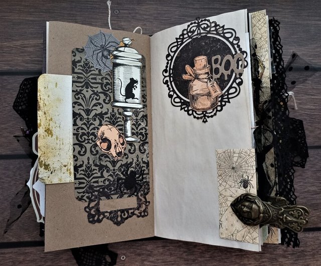 ジャンクジャーナルハロウィン魔女スカル