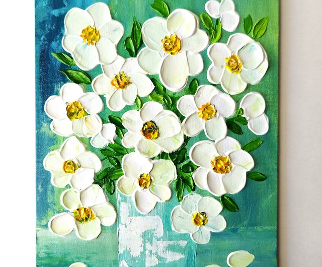 melia テクスチャーアート 絵画 インテリアアート 立体 絵 北欧 花の絵