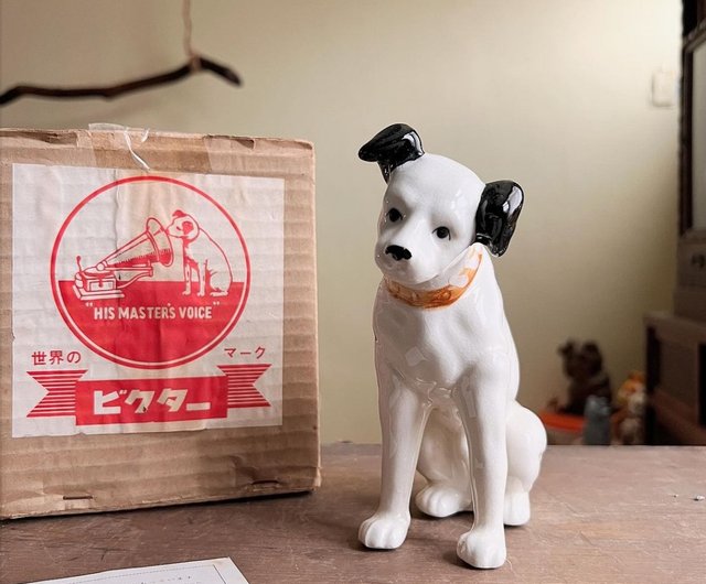 Victor ニッパー犬 陶器3点セット ふ*︎様 美品！ ニッパー犬と