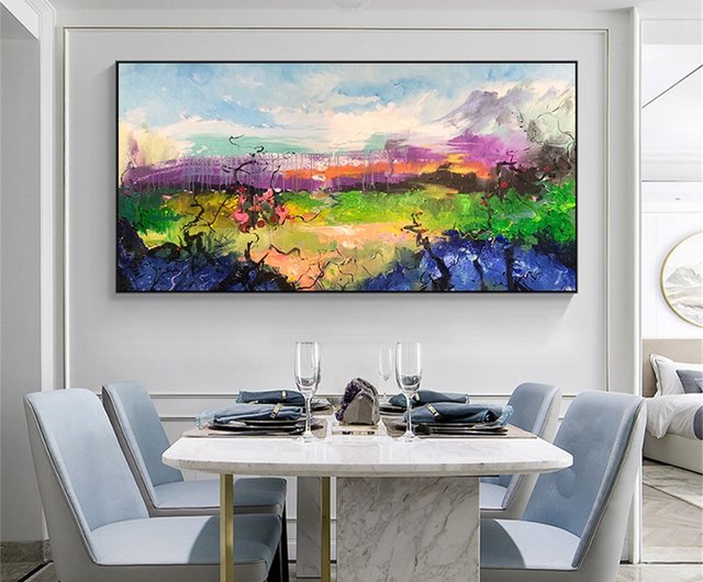 手描きの油絵の人体の抽象的な装飾画の客間の背景の壁は絵を掛けます。