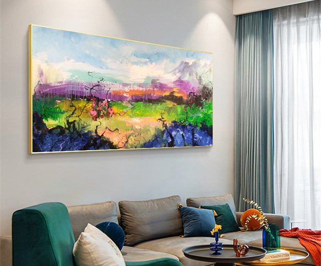 手描きの油絵の人体の抽象的な装飾画の客間の背景の壁は絵を掛けます。