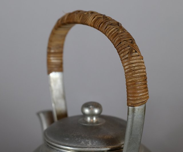 台灣【日本古美術】錫壺薩摩錫器湯沸煮水壺天然薌沉香檀香茶器香道具