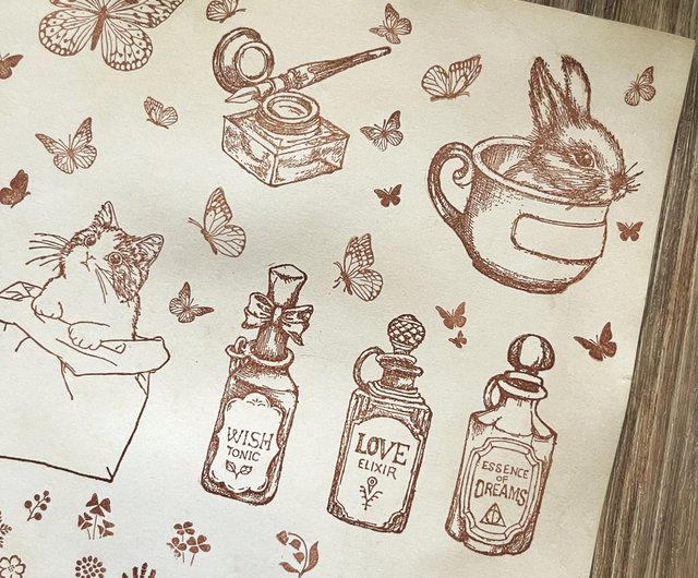 台湾 no32-34 ドリーム カム トゥルー パフューム ボトル 手描き