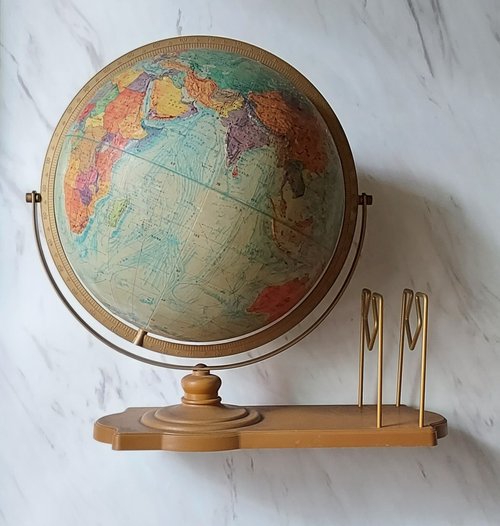 T81 昭和レトロ ブック・ローン地球儀 ソビエト連邦時代 日本製 T81