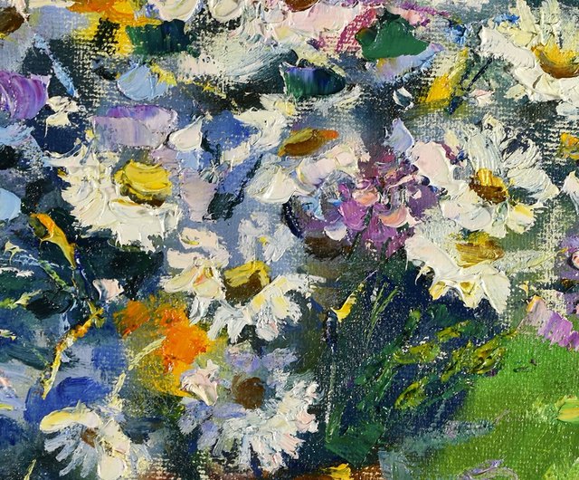 絵画 油絵 原画 一点物 アート 花 パンジー 可憐 SM 絵画 油絵 原画