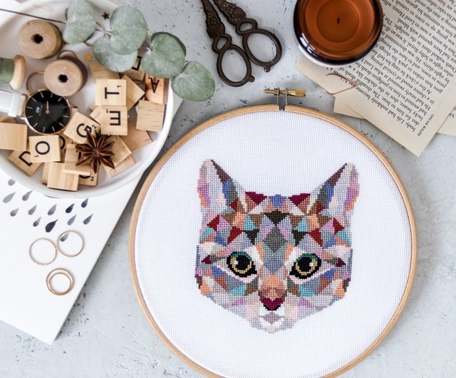 アメリカHAED社25カウントクロスステッチ刺繍完成品