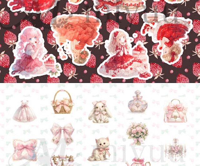 li-12】lien様 コラージュシート 素材シート デザインペーパー li-20