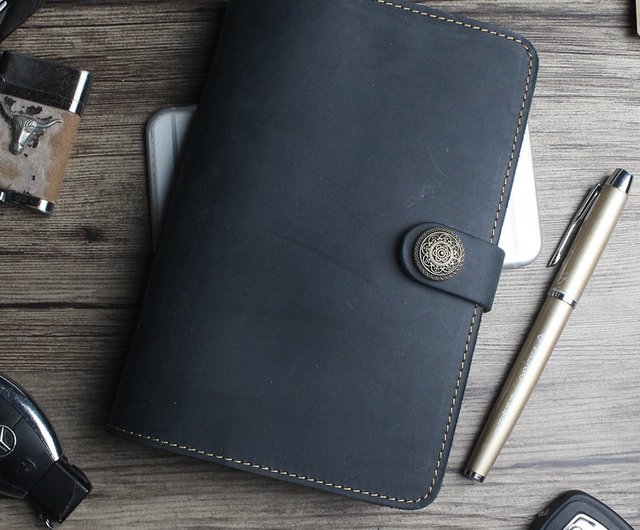 YOSINAレザールーズリーフノート ブラック おまけ付き YOSHINAから