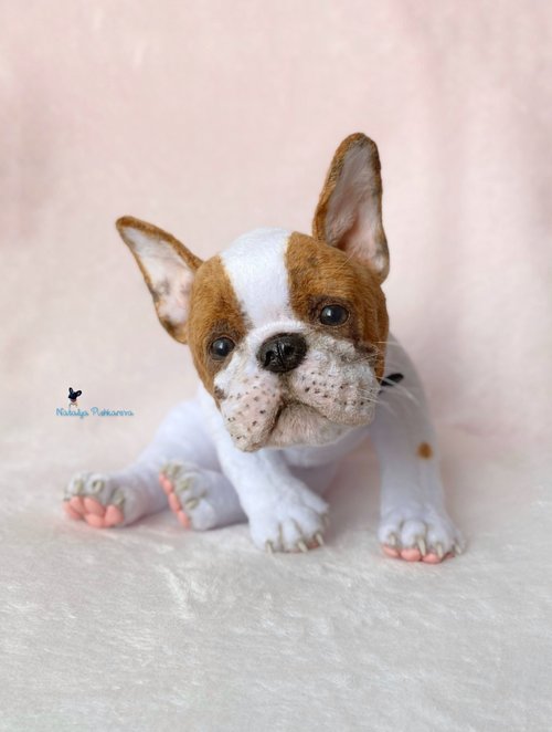 海外作家様作 アートドール ブルドッグの子供 海外作家様作 アート