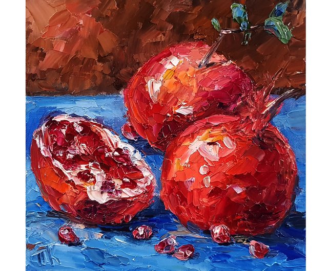 絵画 インテリア 油絵 uF6-062004 静物 果物と器 絵画 インテリア 油絵