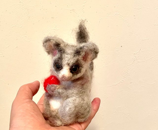 羊毛フェルト ショウガラゴ - ショップ yottymikan 編み物/刺繍/羊毛