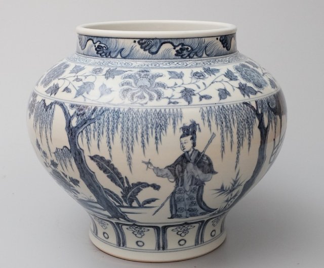 中国清時代染付文房具 中国清時代染付文房具 中国清時代染付文房具