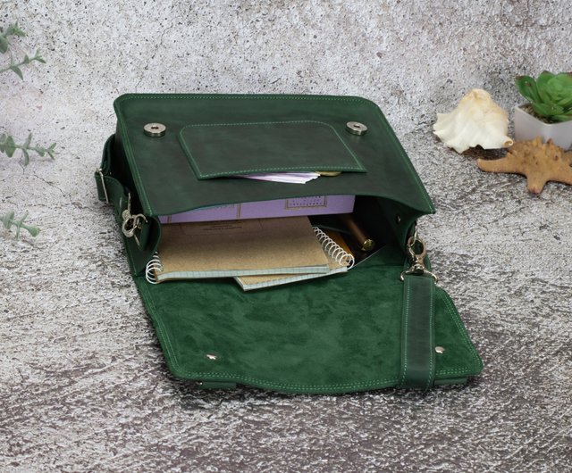 ウクライナ レディース レザー ショルダーバッグ/ミディアム サイド