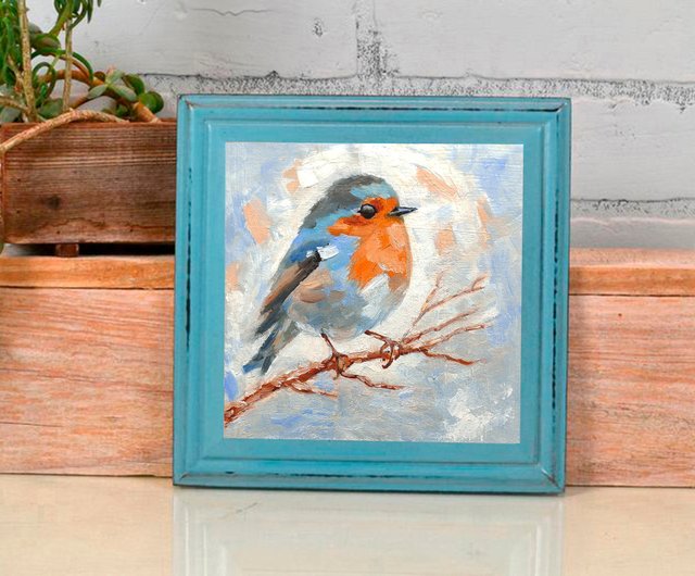 油絵 ロンロンロン ドライブする鳥 油絵 ロンロンロン ドライブする鳥