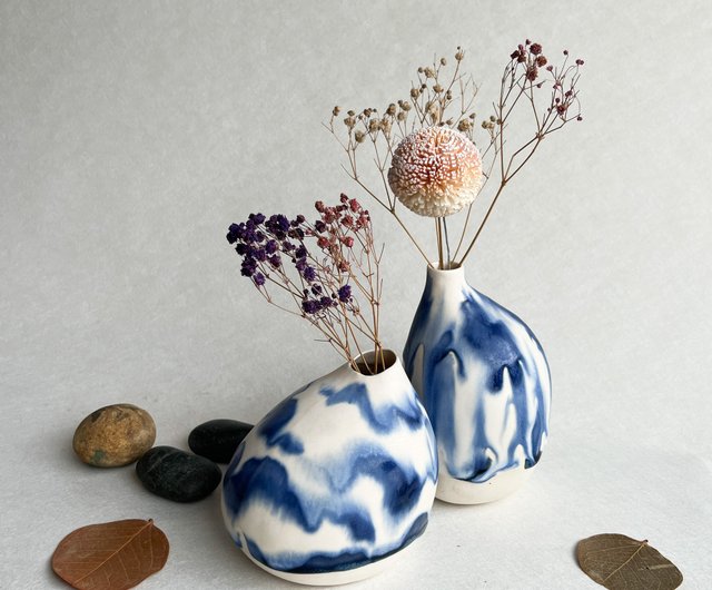 送料無料】台湾 花入 花瓶 陶芸 手作り陶器 ツーもち-陶磁器 - Pinkoi