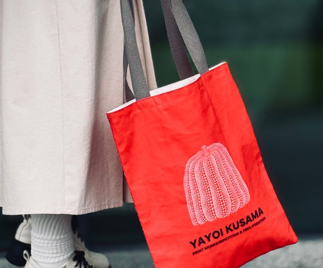 台湾 草間彌生 美術館限定 赤いかぼちゃ トートバッグ