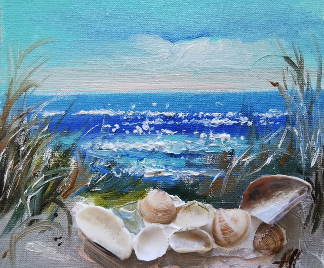 海の絵 ハワイ アート インテリア 絵 ロンハーマン 絵画 ルーカ 油絵