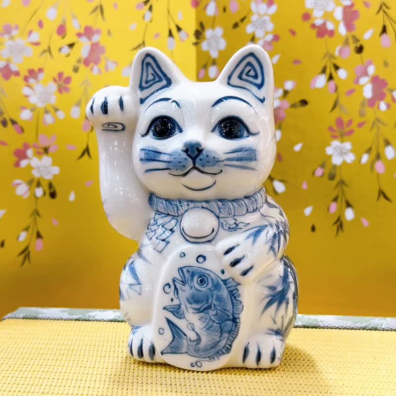 ブルー招き猫【大】 ブルー招き猫【大】