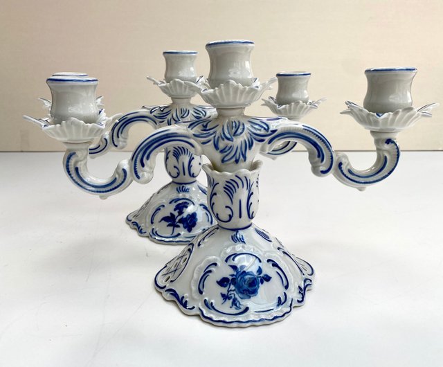 希少 Dresdenドレスデン カールティーメ工房 天使の燭台ペア キャンドル