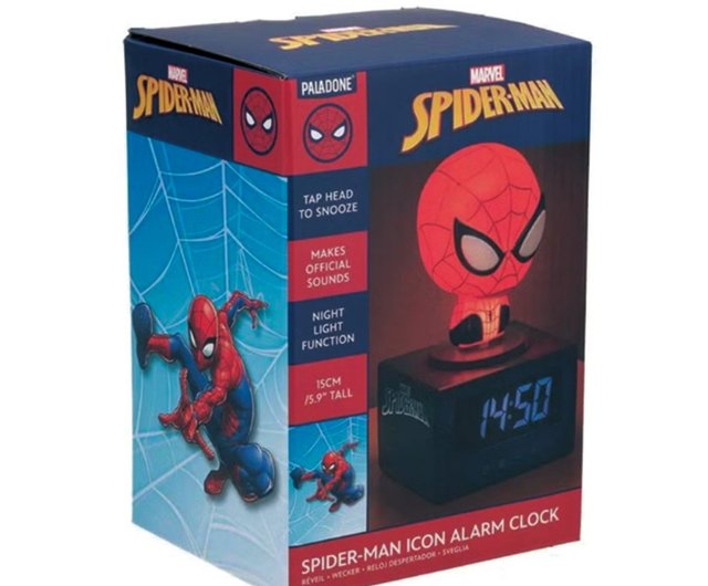 台湾 マーベル スパイダーマン 3D シェイプ スリーインワン目覚まし