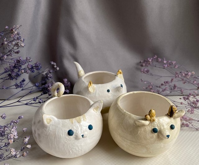 台湾 植木鉢 花入 陶芸 手作り陶器 ツーもち-陶磁器 - Pinkoi