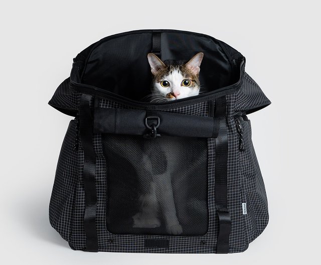 SPUTNIKバックパックキャリー ブラックチェック SPUTNIK