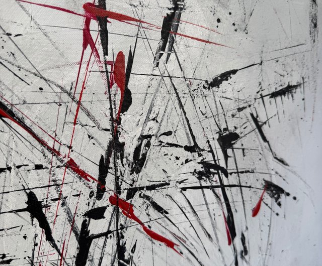 ストライプ模様の抽象画 ストライプ模様の抽象画