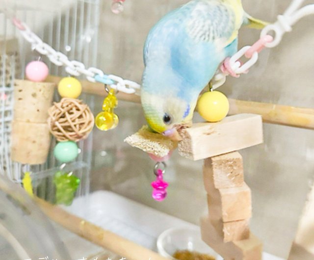 インコおもちゃ 鳥おもちゃ コルクとバルサセット バードトイ 鳥の