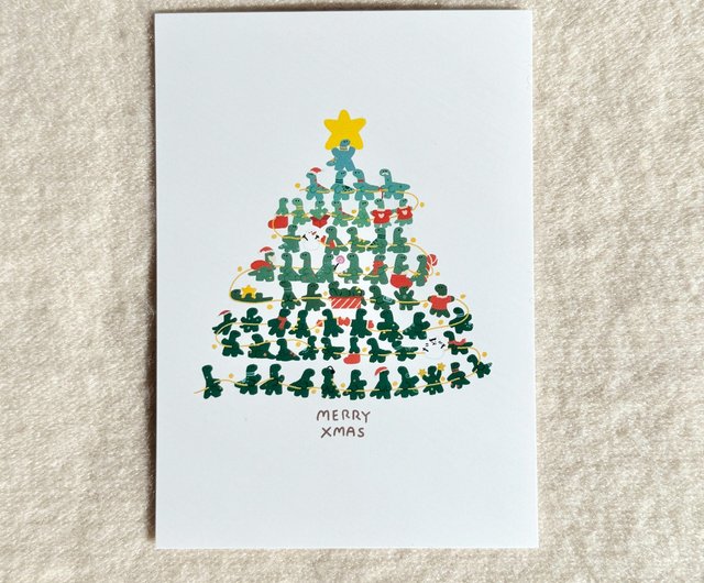 台湾 クリスマスカード / 恐竜 / 猫 - 5種類 wapiandewa2018 - Pinkoi