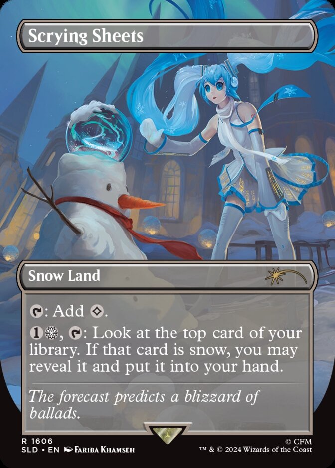 Scrying Sheets-Hatsune Miku Winter Diva, Secret Lair (SLD) Price