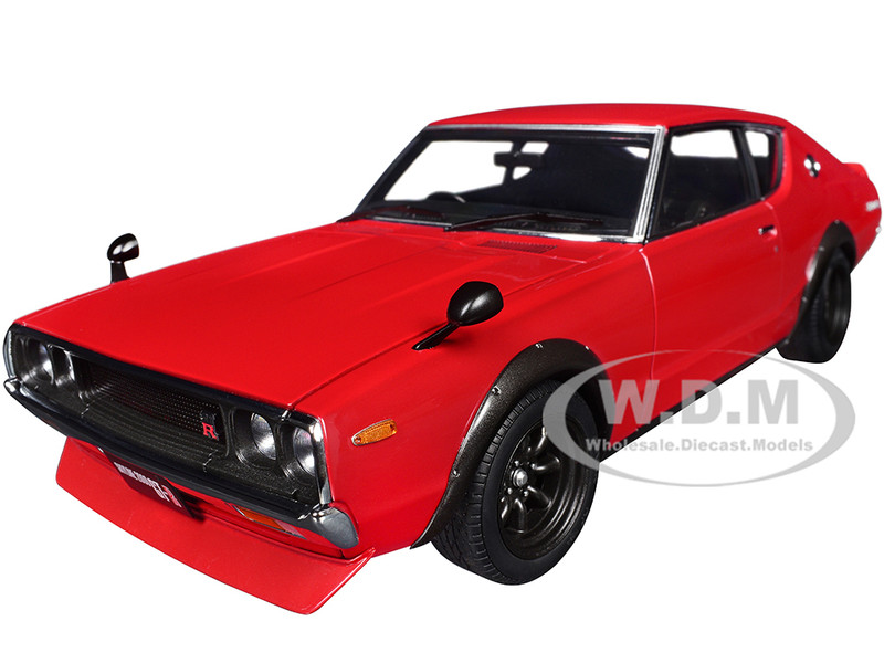 NISSAN SKYLINE 2000GT-R (KPGC110) TUNED VER. RHD RED 1/18 MODEL BY