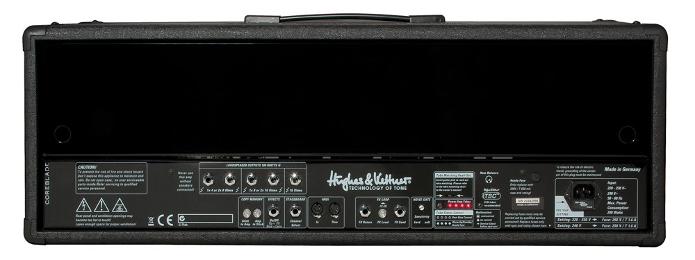 Hughes & Kettner Coreblade Tube Head w/ FSM-432 MIDI Footswitch