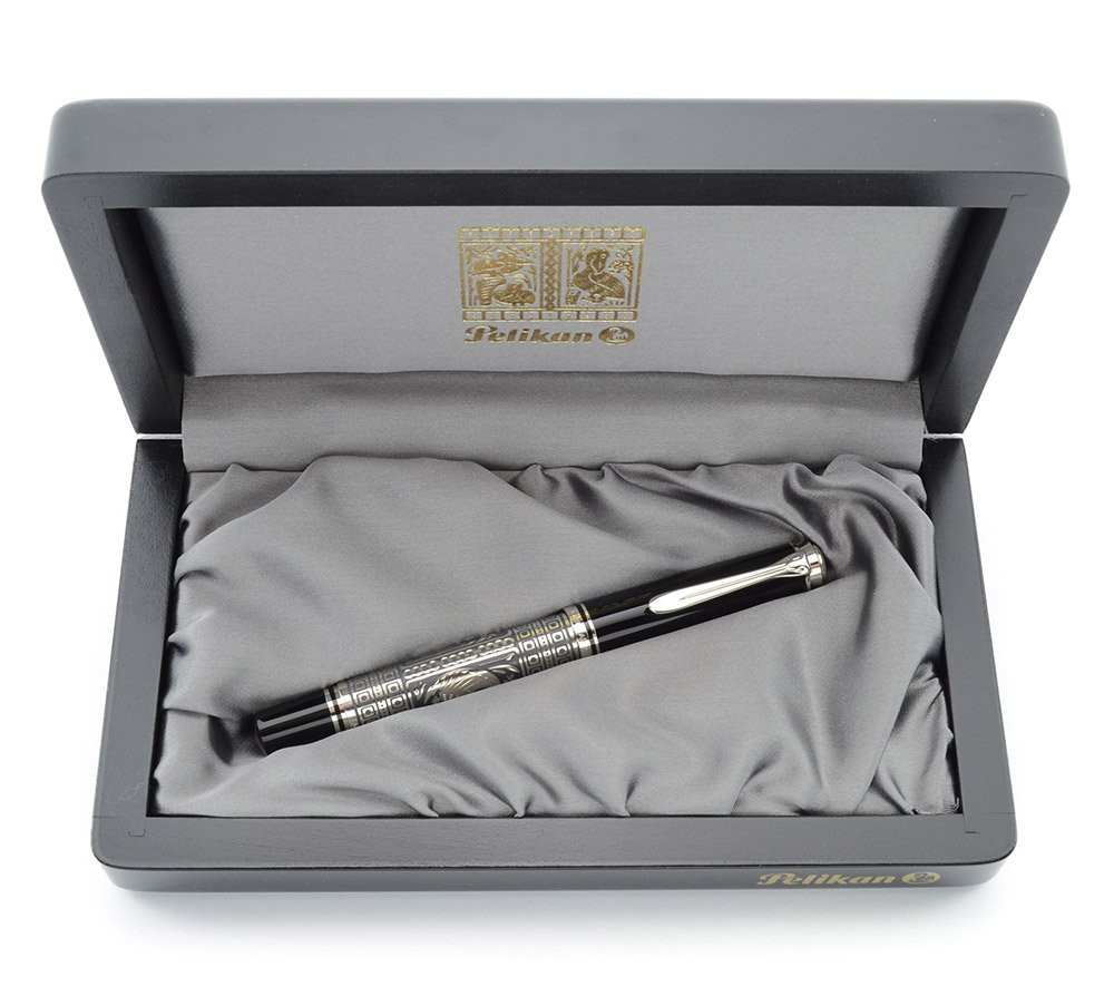 Pelikan M710 Toledo SE Fountain Pen - Black, Sterling, Fine 18k