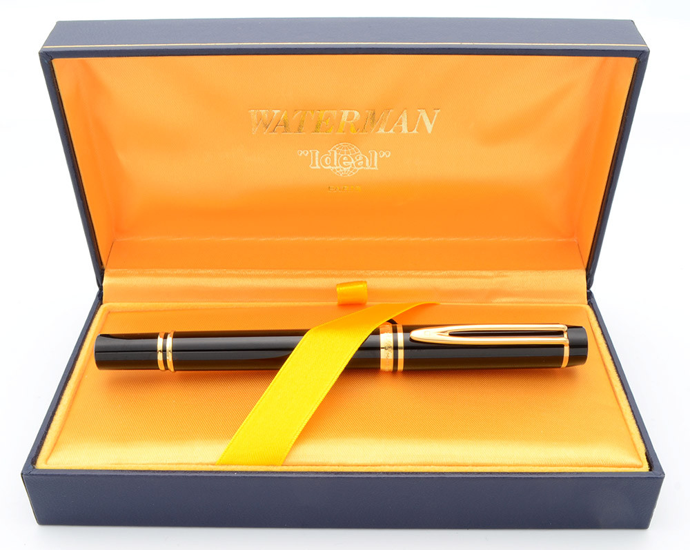 Waterman Le Man 100 Fountain Pen - Black, Fine 18k Nib (Excellent