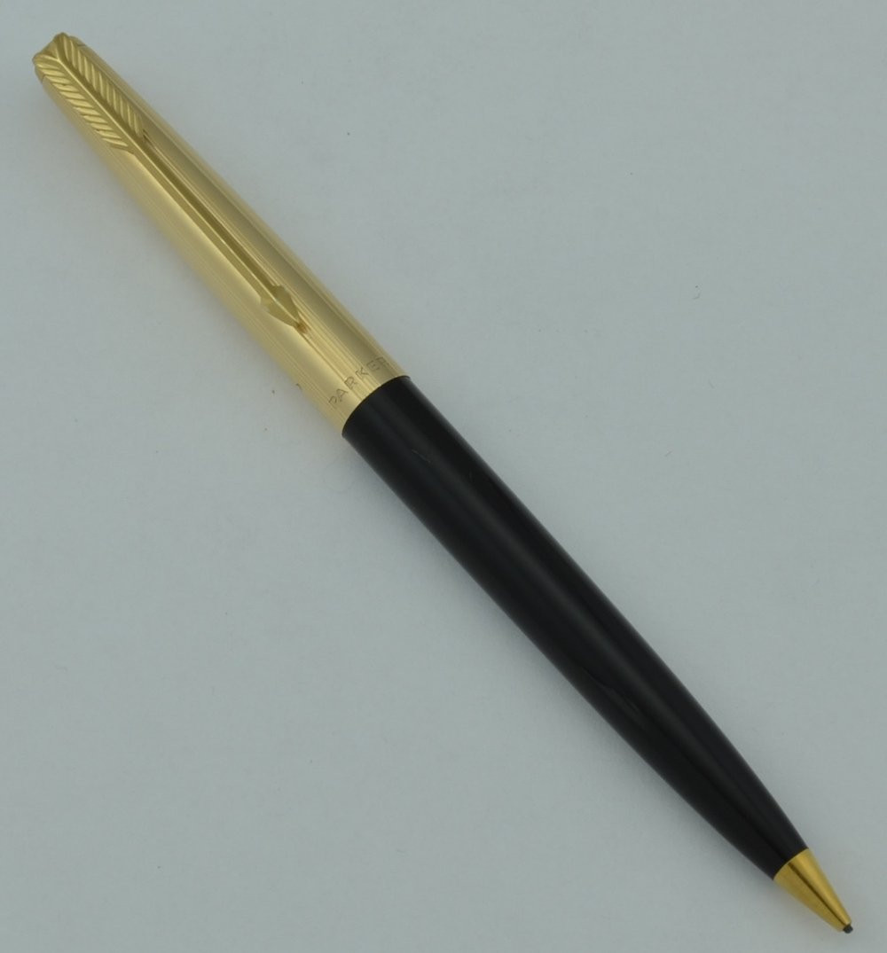 Parker 61 Mechanical Pencil - Black, Gold Filled Cap (Near Mint