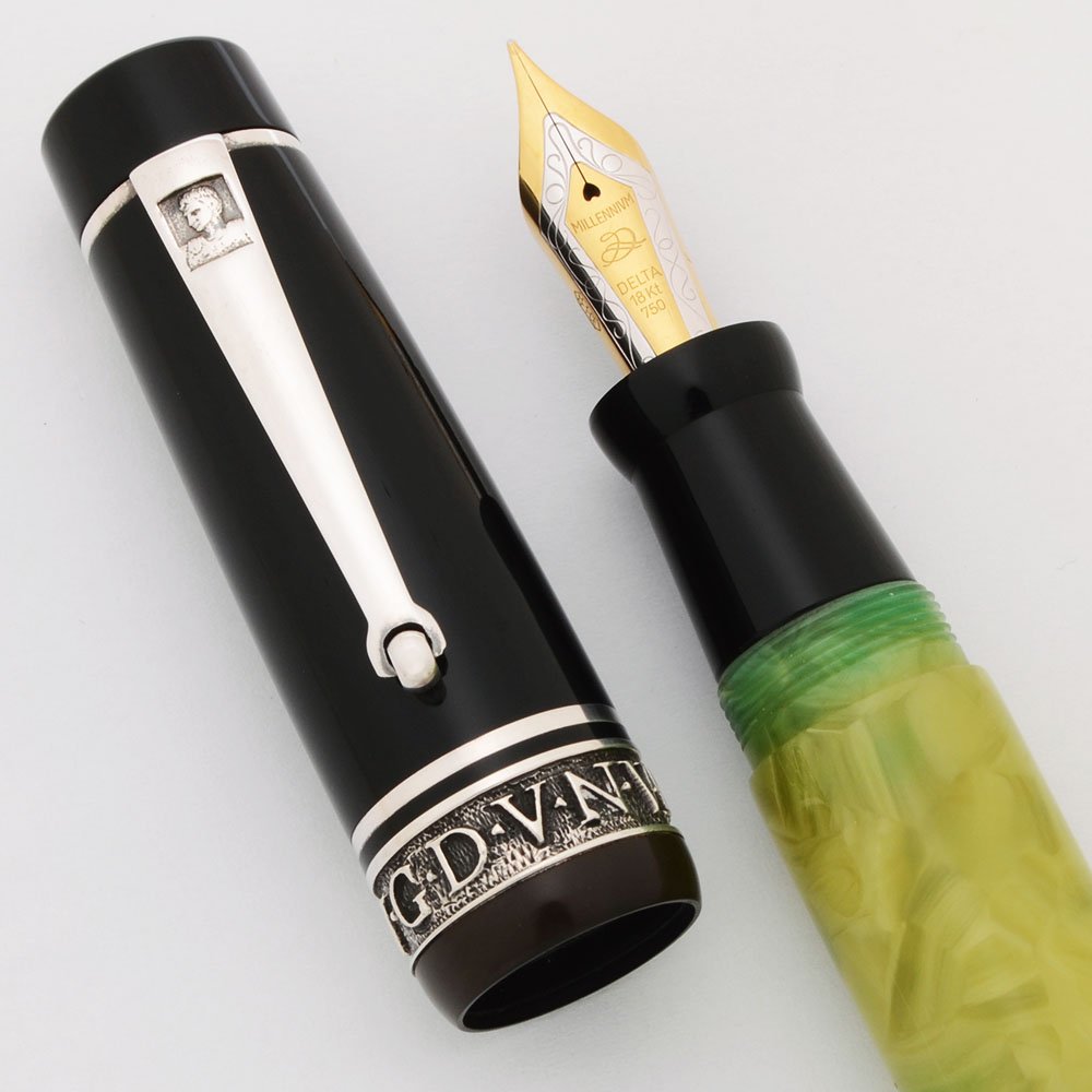 Delta Lugdunum LE Fountain Pen - Sterling Trim (1998), 18k Fine