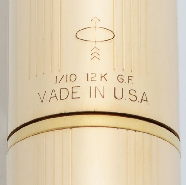 Parker 45 Fountain Pen -1/10 12k Gold Filled Insignia, USA, Medium